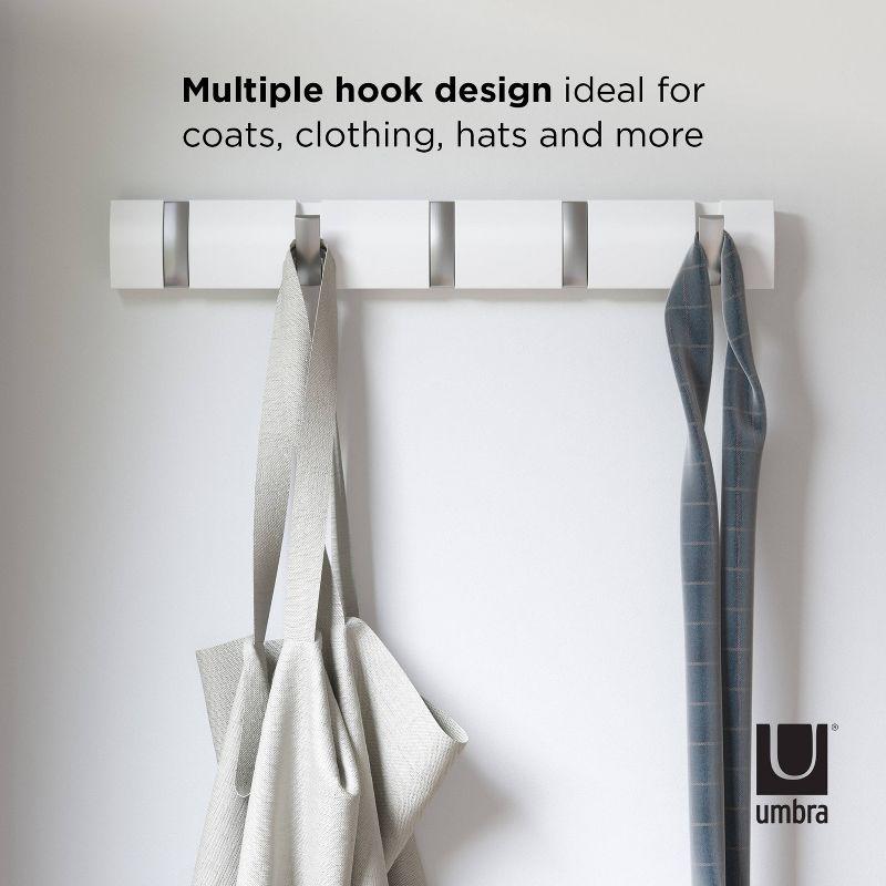 Flip 5 - Hook Solid Wood Coat Rack