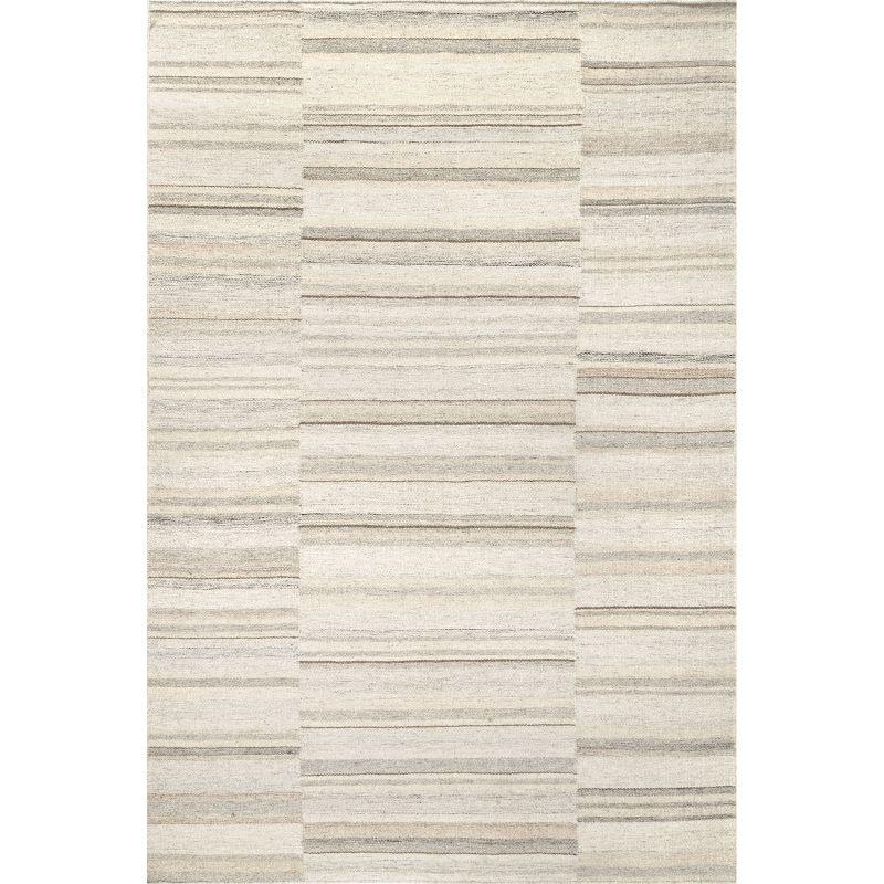 Nuloom Marble Striped Wool-Blend Area Rug, 8' x 10', Beige