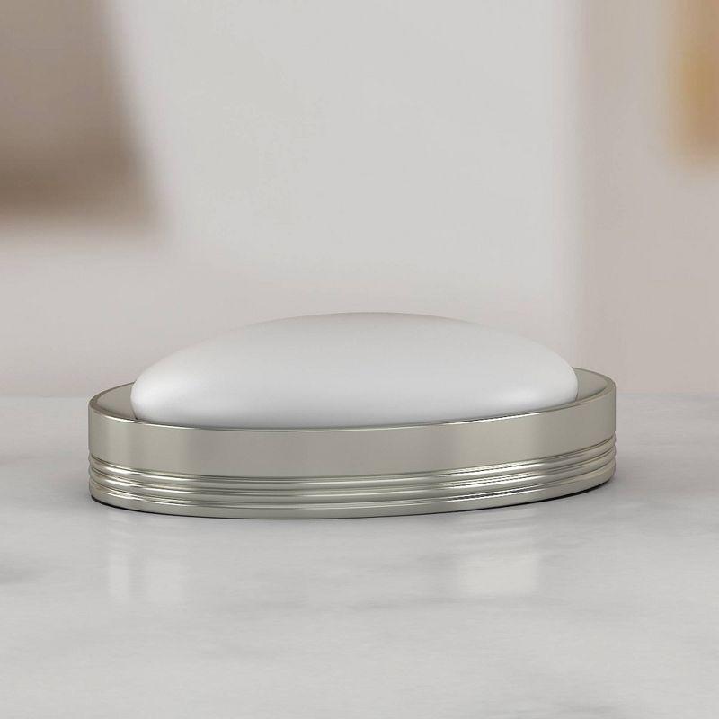 Special Metal Soap Dish Holder - Nu Steel: Bathroom Accessory, Pewter Finish, Easy to Clean