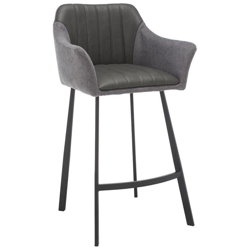 Rodi Counter Stool - Grey/Black - Safavieh