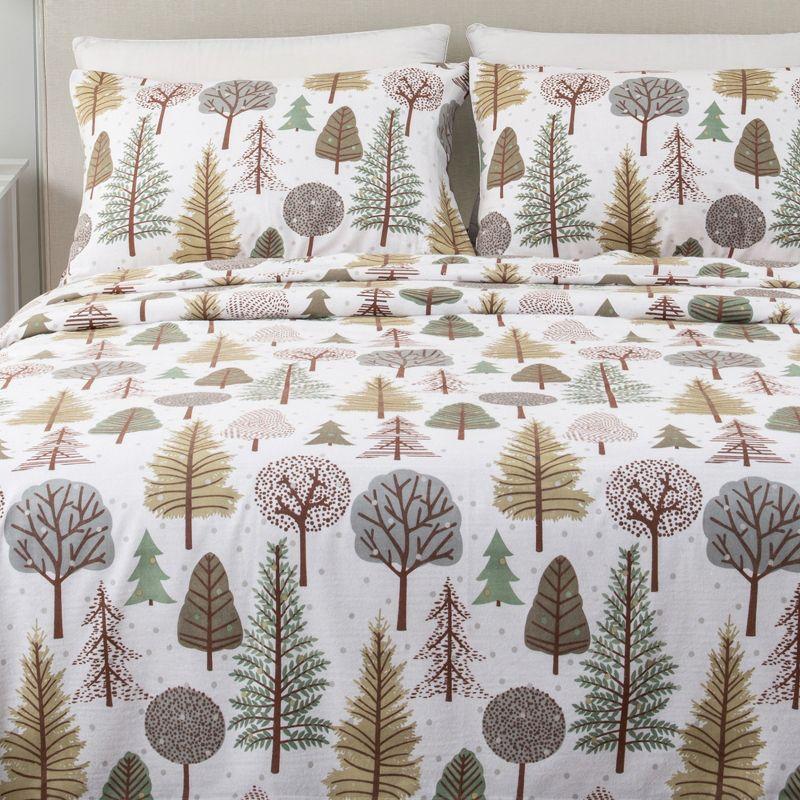 FreshFolds 100% Cotton Lodge Printed Flannel Sheet Set