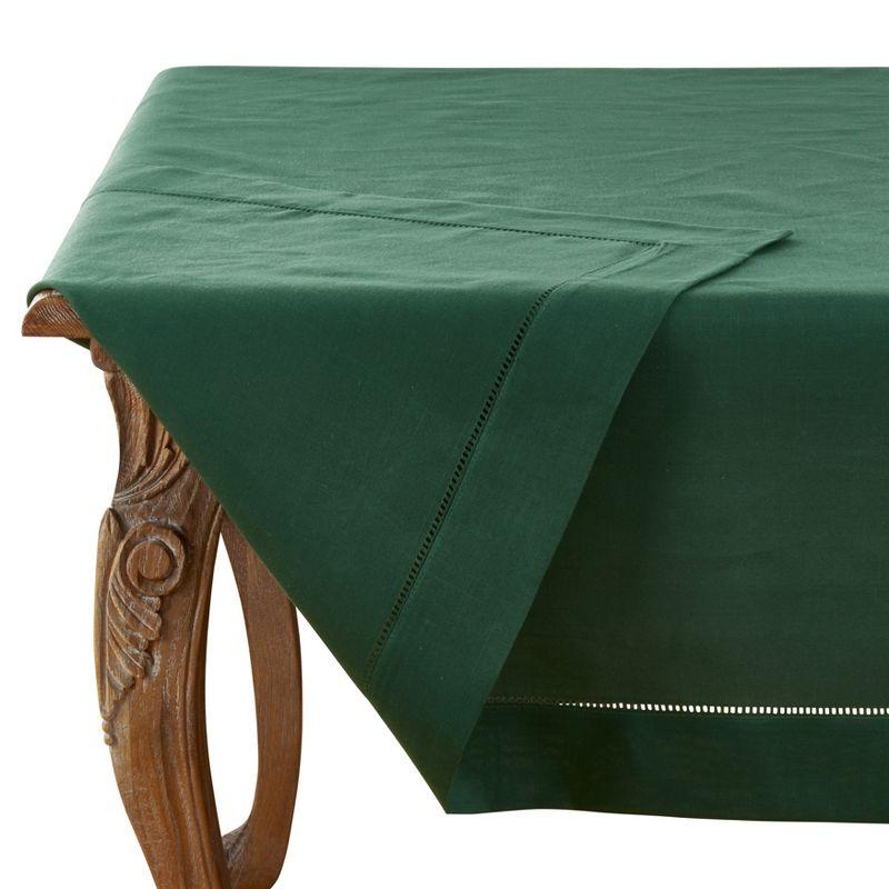 Saro Lifestyle Classic Hemstitch Border Tablecloth