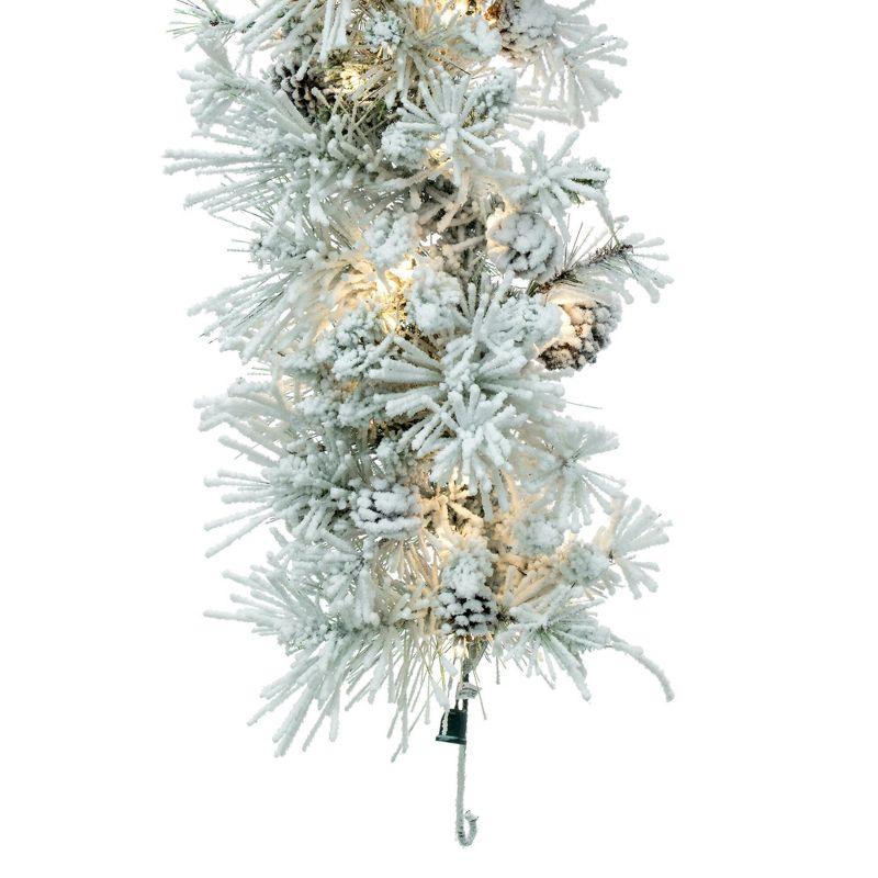 Vickerman Artificial Flocked Alberta Garland