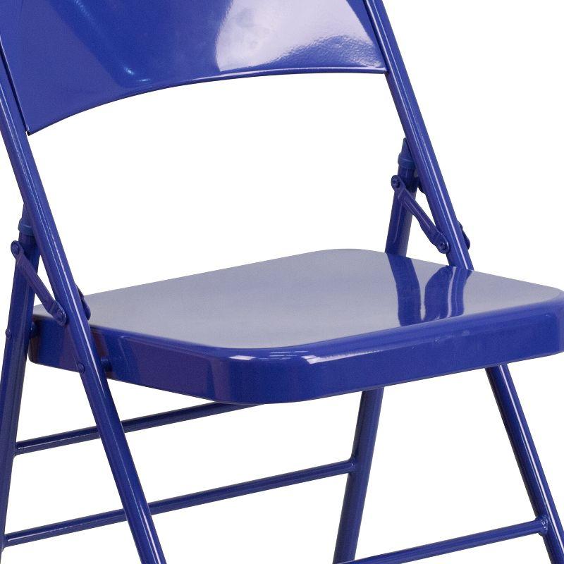 Cobalt Blue 18" Lightweight Metal Folding Chair