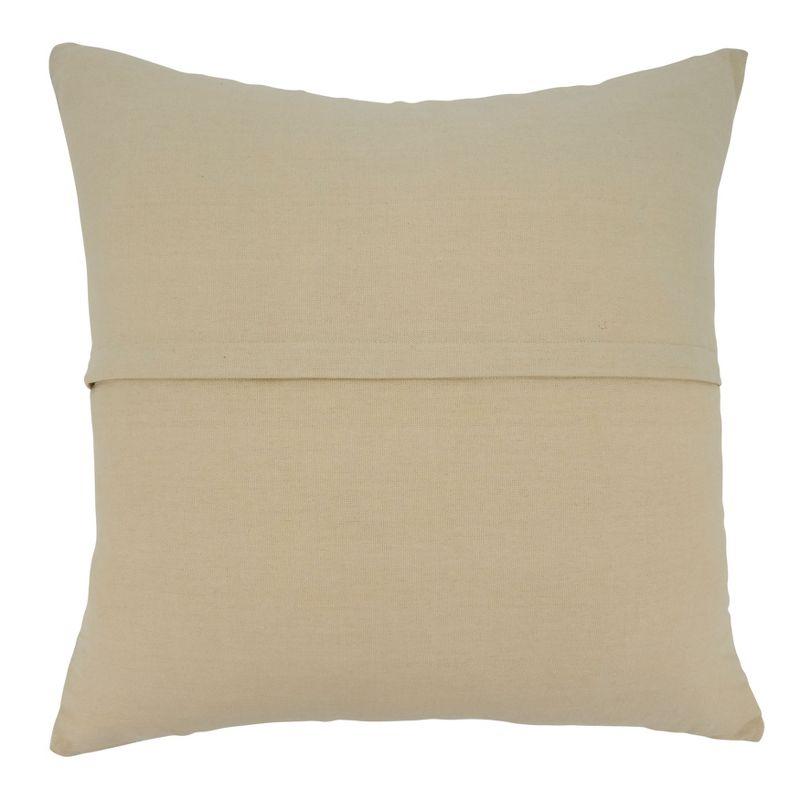 Light Blue Knotted Line 22" Square Throw Pillow