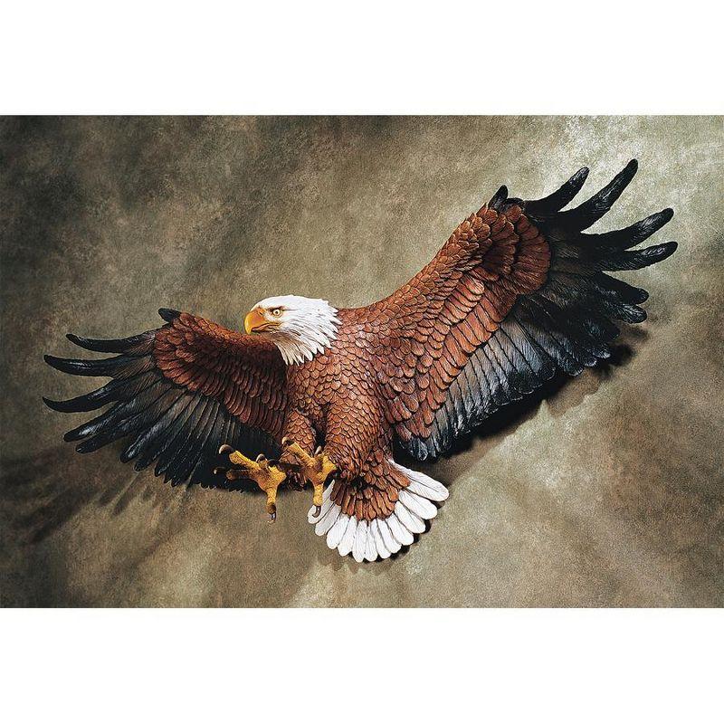 Design Toscano Freedom's Pride American Eagle Wall Sculpture - Large, Multicolored