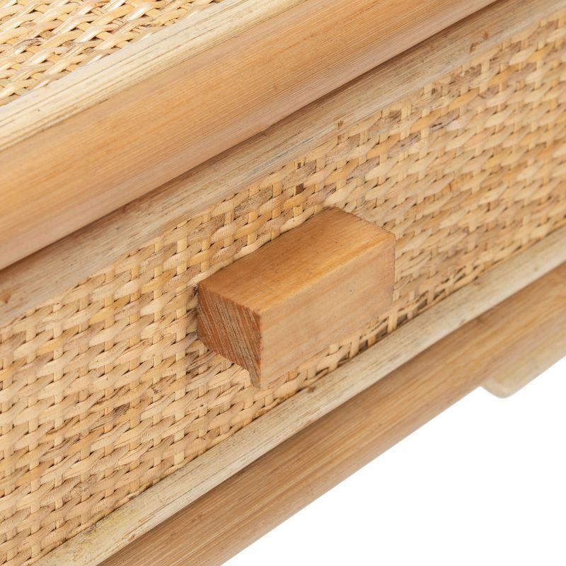 Roya 1 Drawer 1 Shelf Nightstand - Natural - Safavieh.