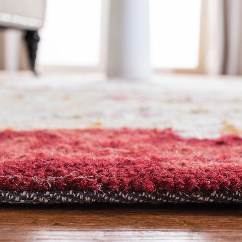 Chelsea HK73 Handmade Area Rug - 6'x9' - Ivory/Burgundy - Safavieh