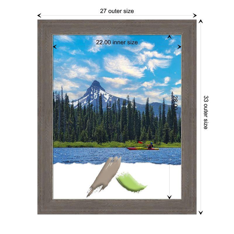 Amanti Art Alta Brown Grey Picture Frame Opening Size 22x28 in.