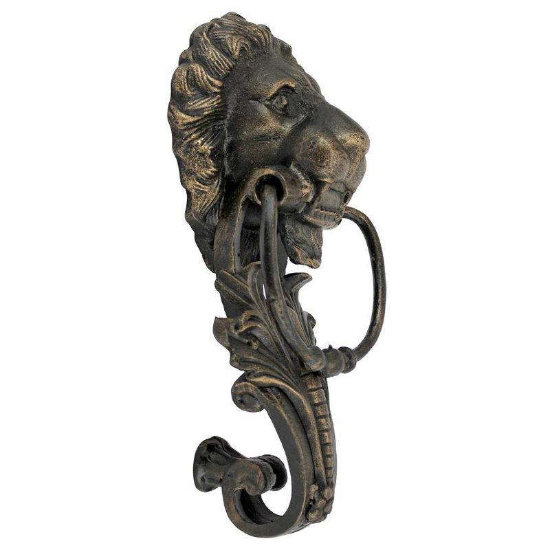 Design Toscano Grande Florentine Lion Authentic Foundry Iron Door Knocker