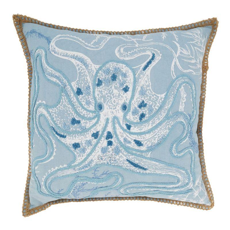 Saro Ballast Collection Cotton Pillow Cover