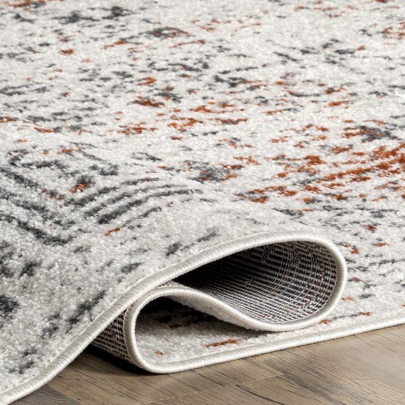 Nuloom Arlena Oriental/Persian 5x8 Indoor Area Rug for Living Room Bedroom Dining Room Kitchen, Red/Ivory
