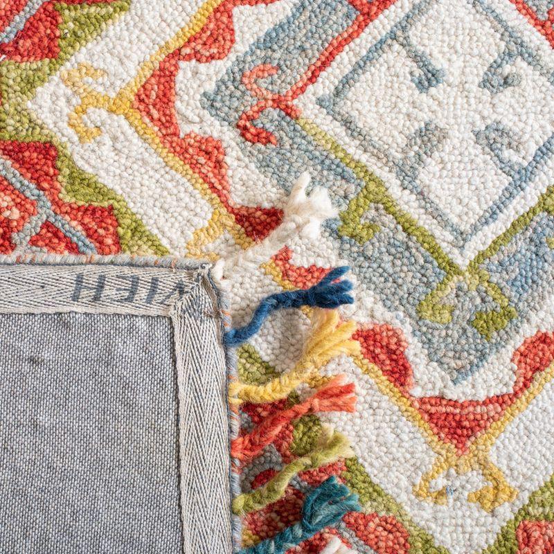 Aspen APN119 Hand Tufted Area Rug - Grey/Red - 3' X 5' - Safavieh.