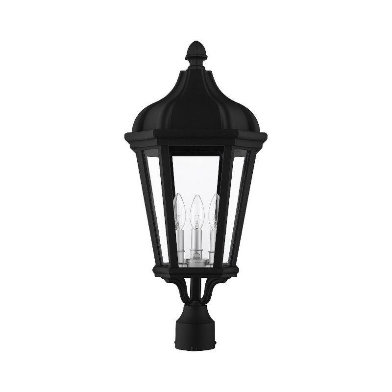 Livex Lighting Morgan 3 - Light Post Light in  Textured Black