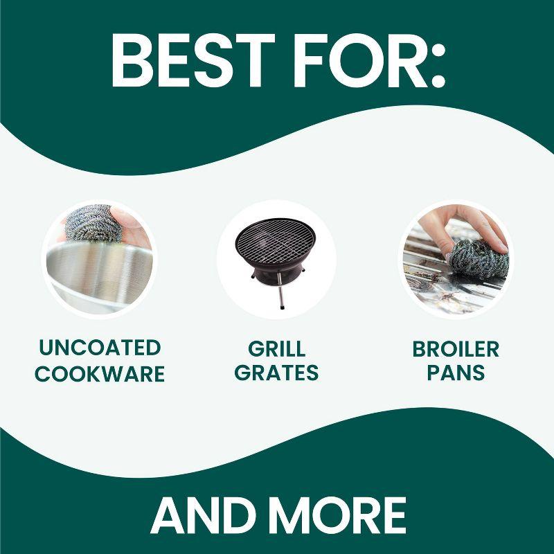 Scotch-Brite Stainless Steel Scrubbing Pads - 3ct