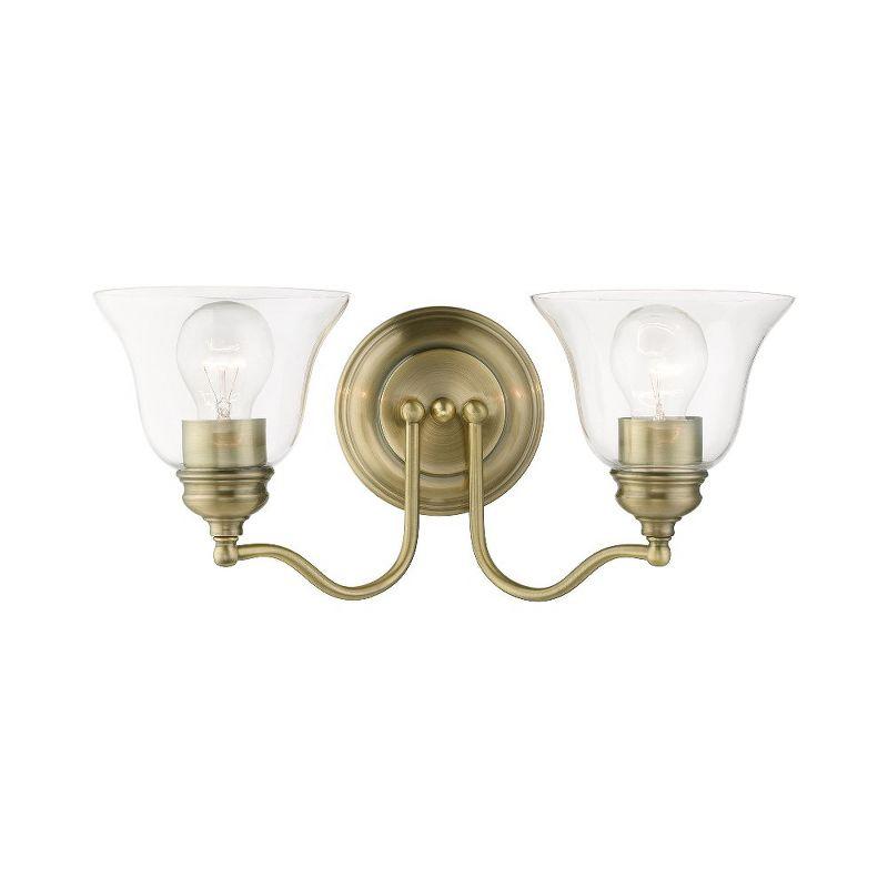 Livex Lighting Moreland 2 - Light Vanity in  Antique Brass