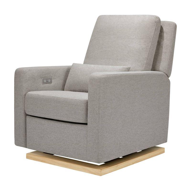 Sigi 34" Performance Grey Eco-Weave Electronic Recliner with USB