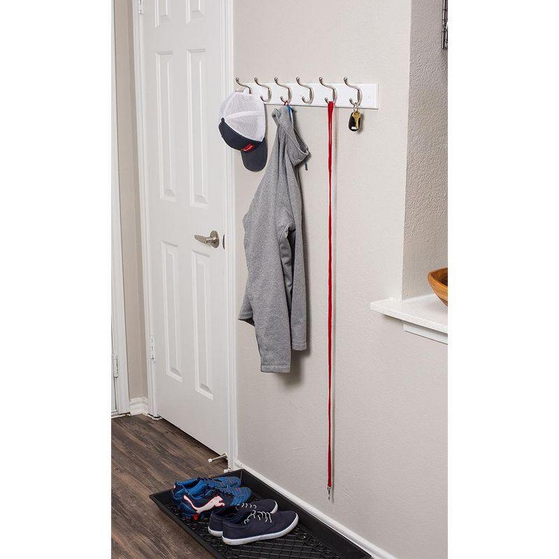 BirdRock Home Hook Coat and Hat Rack - 6 Dual Hooks