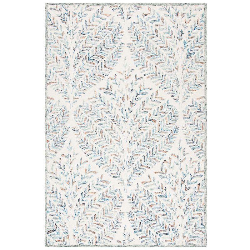Capri CPR208 Tufted Indoor Area Rug - Ivory/Blue - 9'x12' - Safavieh