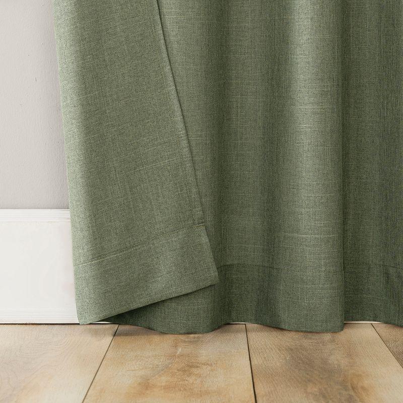 No. 918 Light Filtering Semi-Sheer Joshua Heathered Texture Tab Top Curtain Panel