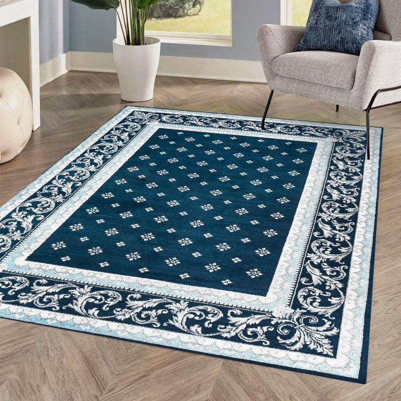 Acanthus French Border Area Rug - JONATHAN Y