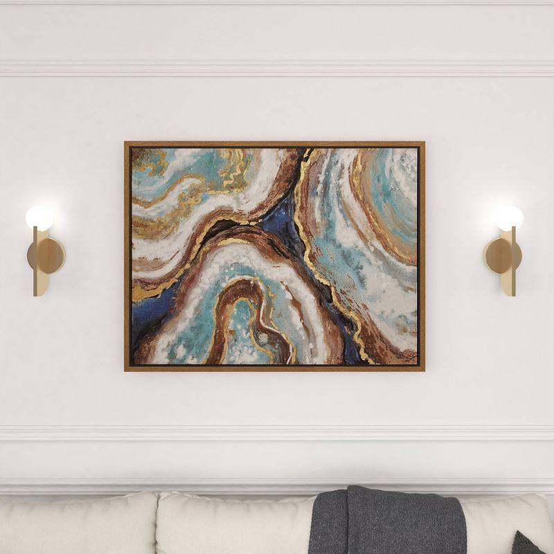 Canvas Geode Enlarge Slice Framed Wall Art - Olivia & May