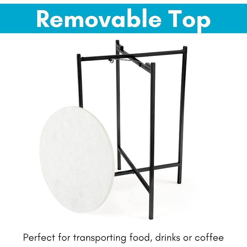 BirdRock Home Marble Tray Top End Table