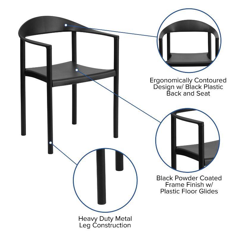 Flash Furniture HERCULES Series 1000 lb. Capacity Plastic Cafe Stack Chair