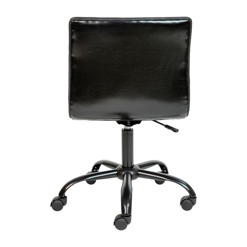 Flash Furniture Low Back Designer Armless Ribbed Swivel Task Office Chair