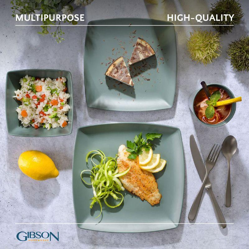 Gibson Home 16 Piece Melamine Dinnerware Set, Service for 4