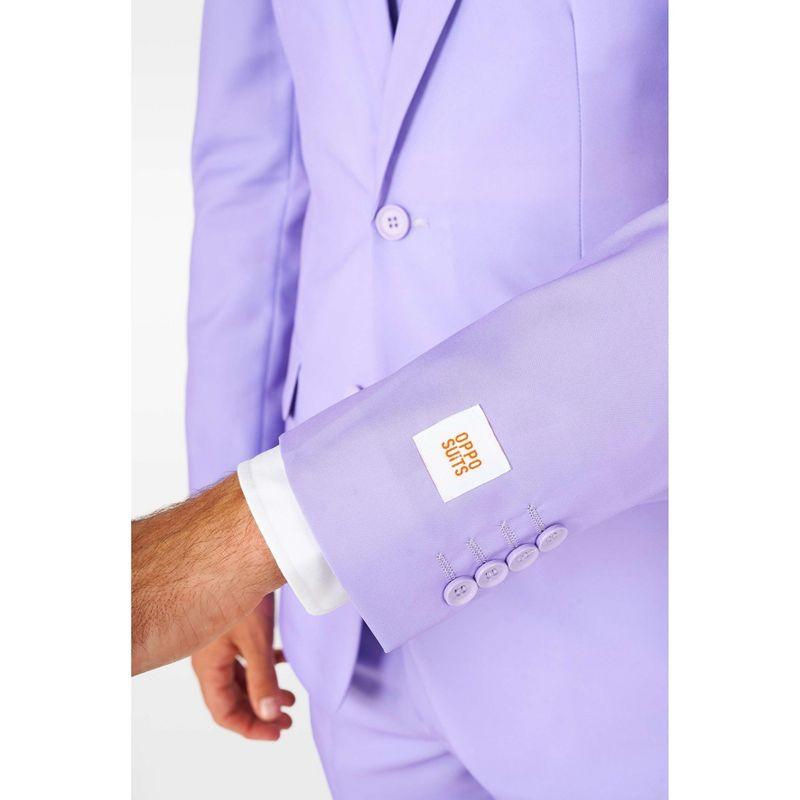 OppoSuits Solid Color Party Suits - Colorful Outfits for Prom, Weddings, Bachelor Parties - Lavender  - Size 50