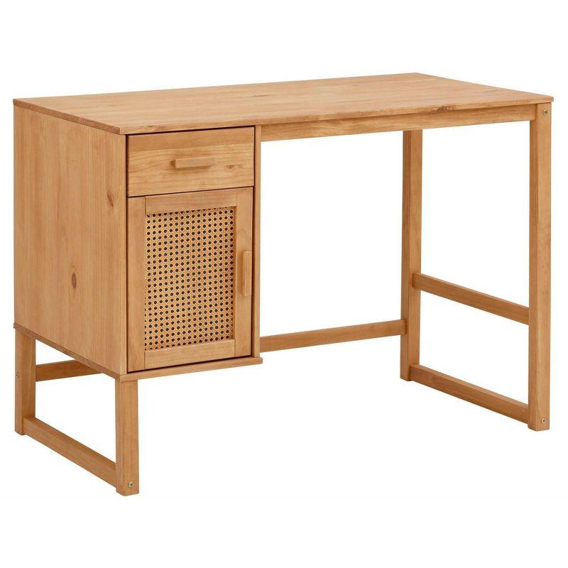 Ren Home Talo Desk with Closed Storage and Drawer