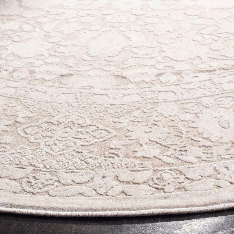 Reflection RFT667 Power Loomed Indoor Area Rug - Beige/Cream - 6'7" round - Safavieh.