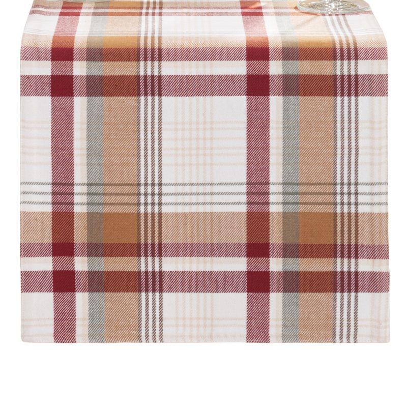 Elrene Seneca Plaid Harvest Cotton Table Runner - Elrene Home Fashions