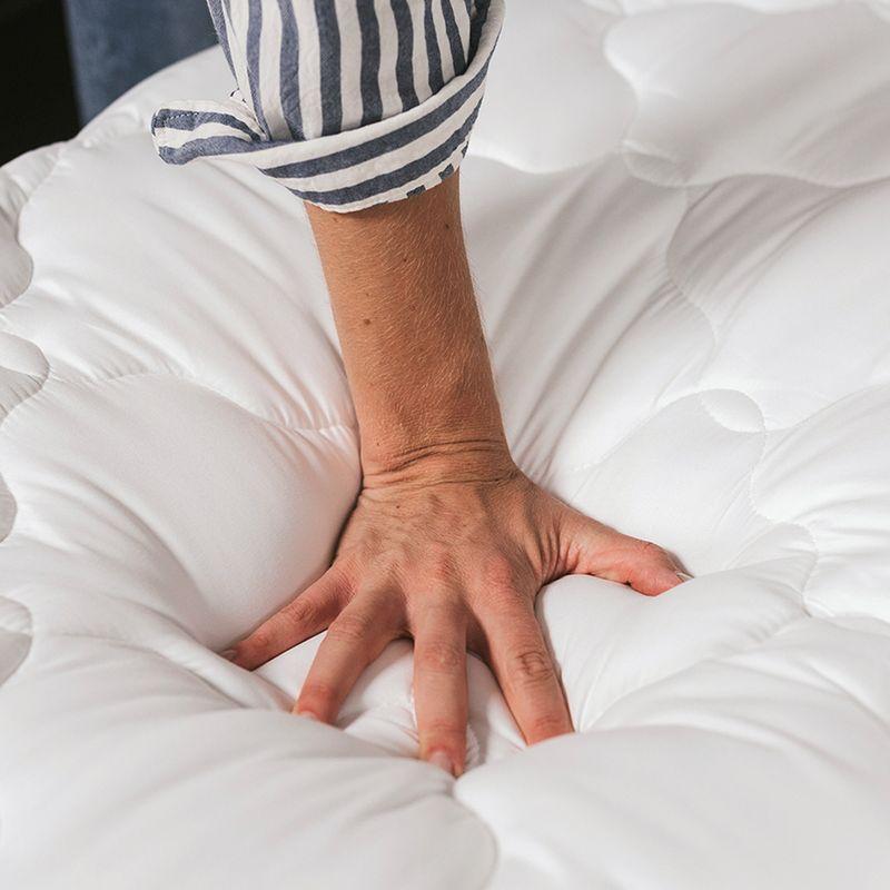 eLuxury Premium Standard Mattress Pad with Fitted Skirt, Twin