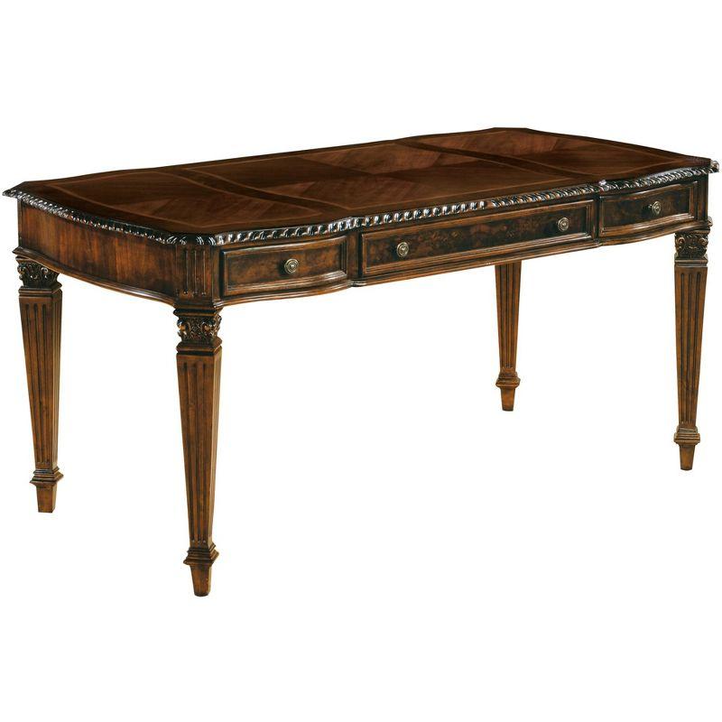 Hekman 79168 Old World Walnut Desk 7-9168 Old World Walnut Burl