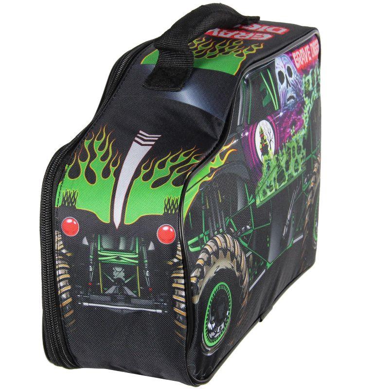 Monster Jam Lunch Box Grave Digger Truck Shaped Insulated Big Lunch Bag for Work Travel