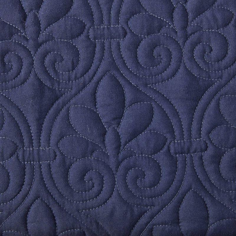 Madison Park Quebec 3 Piece Split Corner Pleated Quilted Bedspread