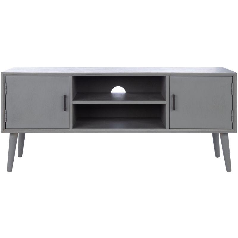 Sorrel Mid - Century Media Stand - Distressed Grey - Safavieh