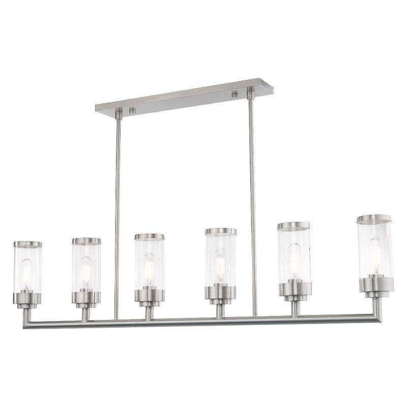 Livex Lighting Hillcrest 6 - Light Chandelier in  Brushed Nickel