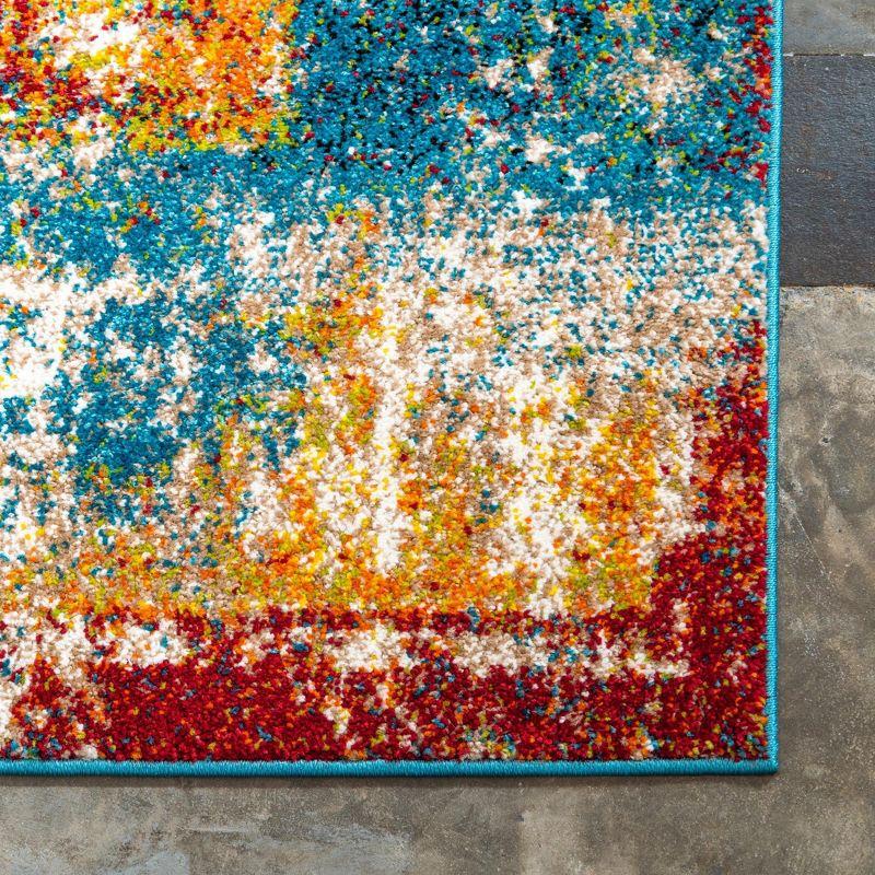 Unique Loom 4'x6' Rosso Cavalli Multi-color Indoor Area Rug