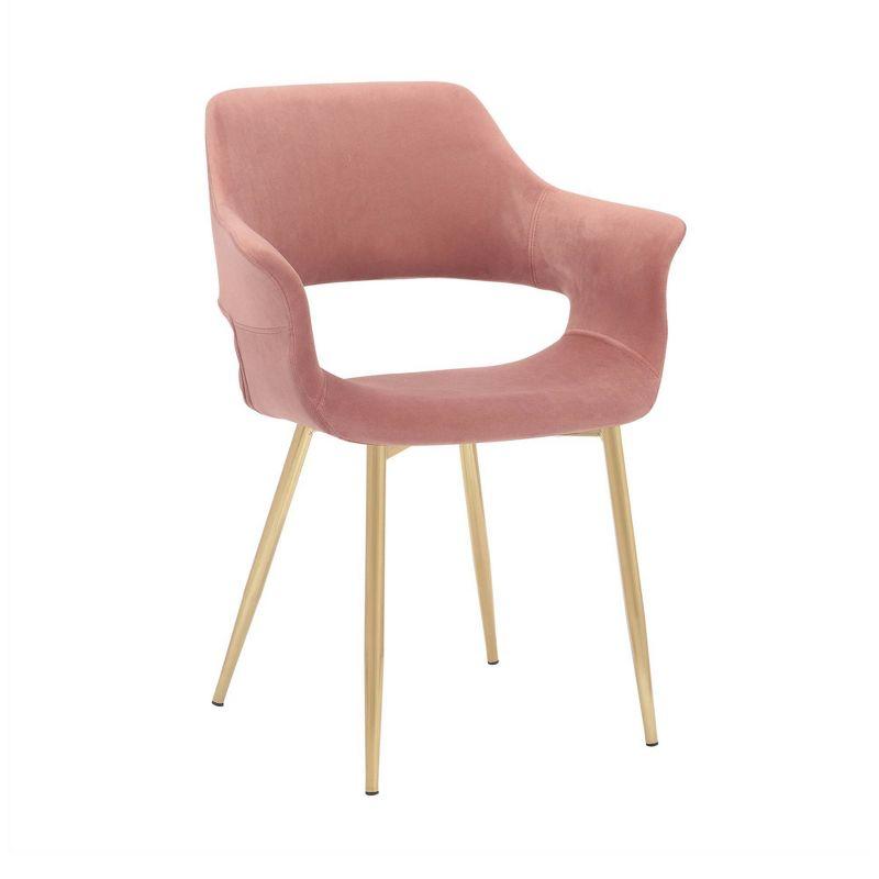 Gigi Velvet Metal Dining Room Chair - Armen Living