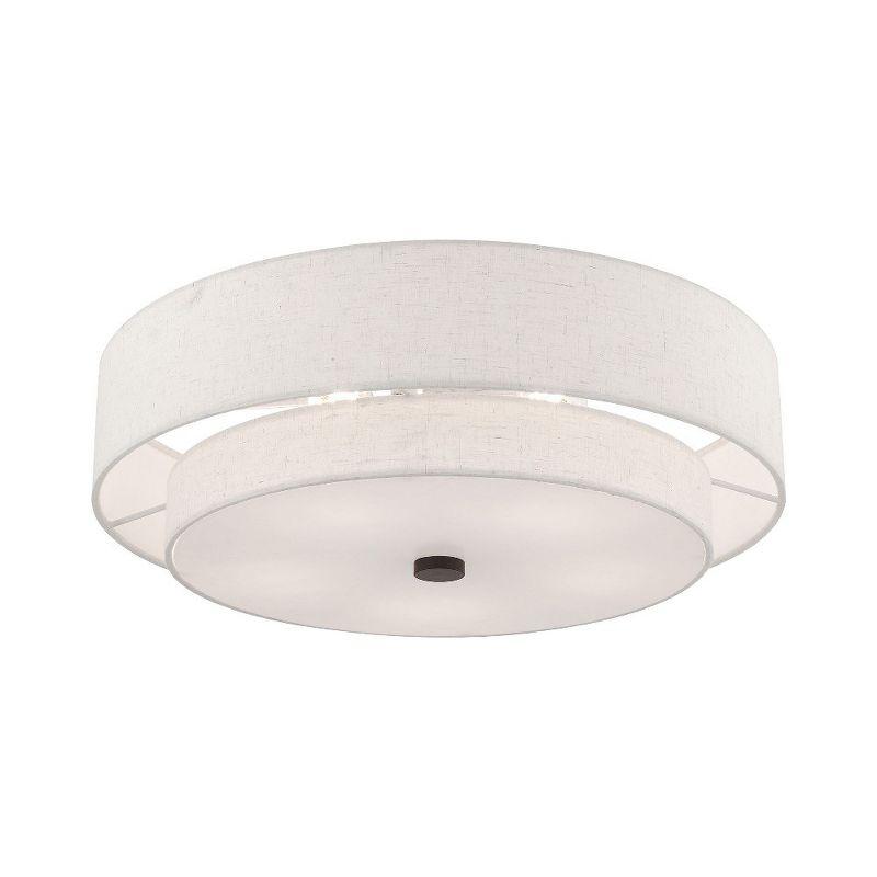 Livex Lighting Meridian 5 - Light Semi-Flush Mount in  English Bronze