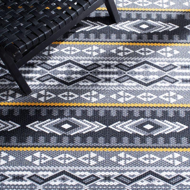 Journey JNY179 Power Loomed Area Rug - Grey/Gold - 4'4"x6' - Safavieh.