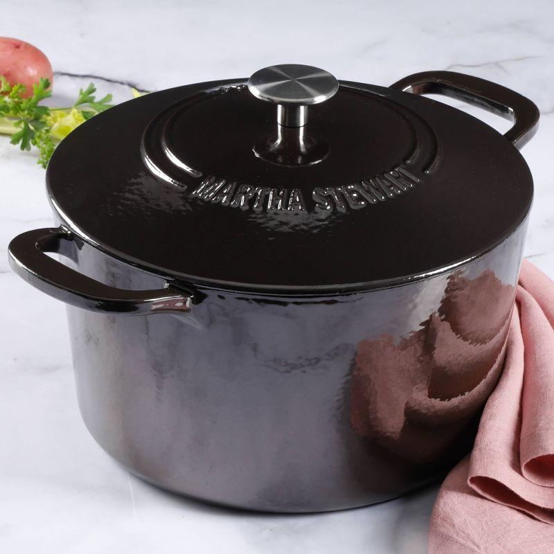 Martha Stewart Gatwick 7qt Enamel Cast Iron Dutch Oven