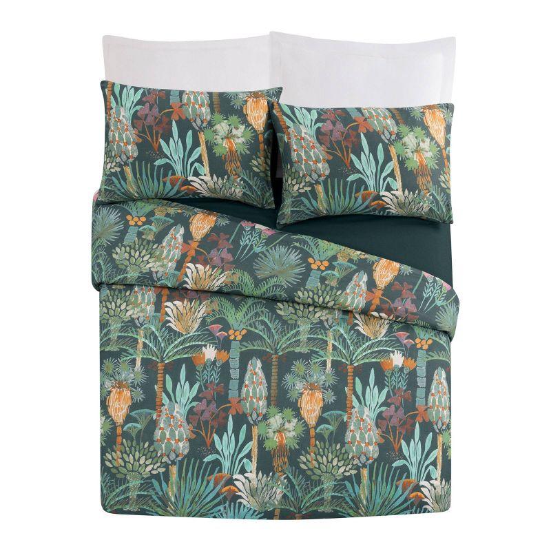 Phoenix Cotton Reversible 3 Piece Duvet Cover Set