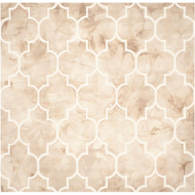 Dip Dye DDY535 Hand Tufted Area Rug - Beige/Ivory - 5'x5' - Safavieh.