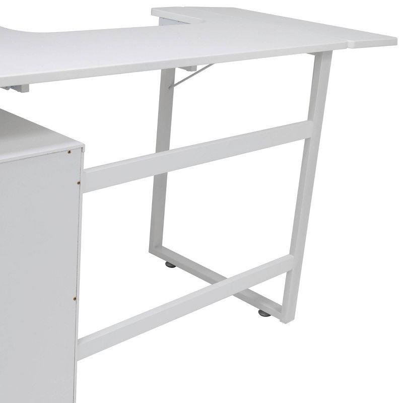 56.75'' x 23.75'' Sewing Table with Sewing Machine Platform