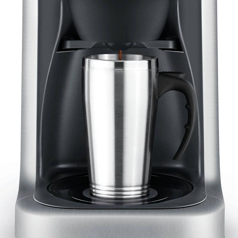 Stainless Steel 12-Cup Programmable Coffee Maker with Built-in Grinder