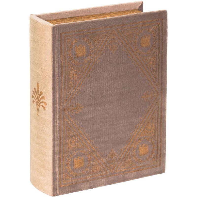 Vintiquewise Decorative Vintage Book Shaped Trinket Storage Box